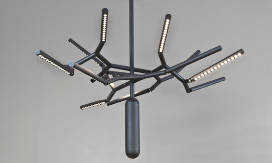 Unique Branch Chandelier Inspired By The Crown Of A Pine Tree