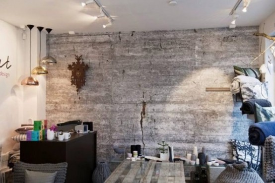 Unique Concrete Imitating Wallpaper Collection