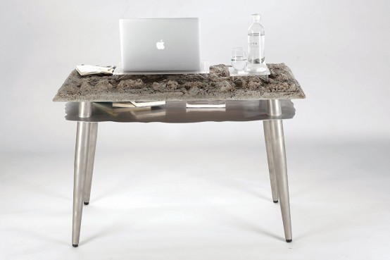 Unique Desk That Mimics Natural Landscape