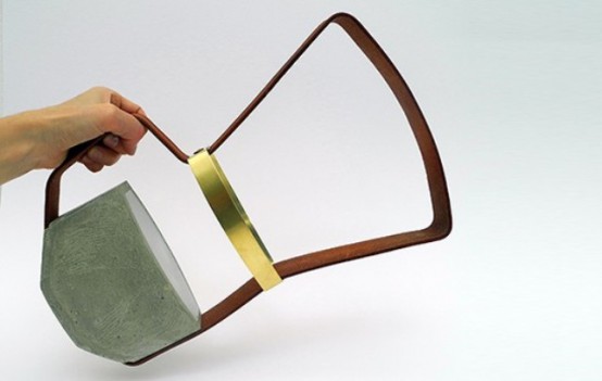 Unique Lanterns: Nomadic Lamps From Leather And Concrete