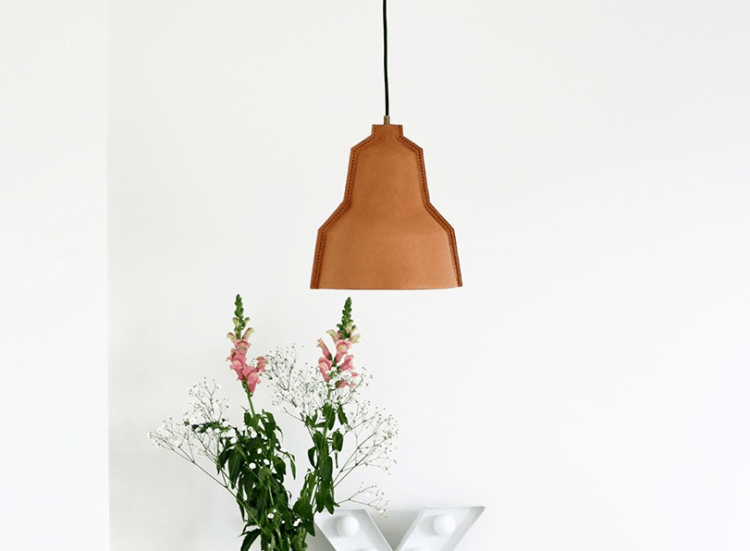 Unique Lloyd Handmade Leather Lamp