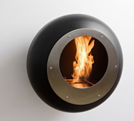 Unique Round Fireplace To Make Your Space Cozy