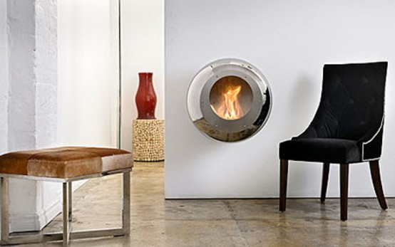 Unique Round Fireplace To Make Your Space Cozy