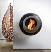Unique Round Fireplace To Make Your Space Cozy