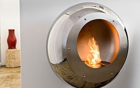 Unique Round Fireplace To Make Your Space Cozy