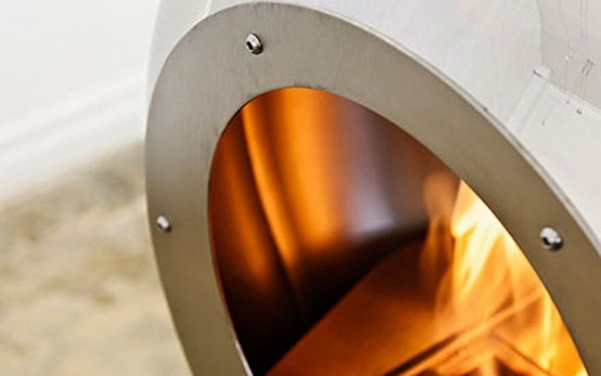 Unique Round Fireplace To Make Your Space Cozy