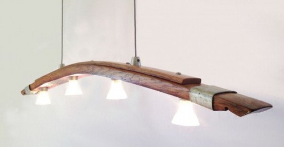 Unique Saba Light From Recycled Wine Barrels