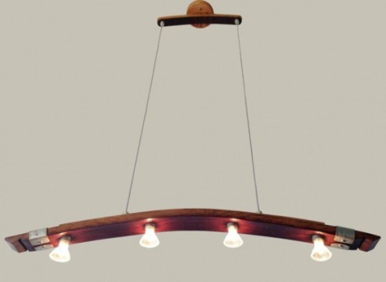 Unique Saba Light From Recycled Wine Barrels