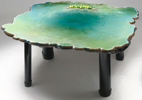 Unique Tables Imitating Different Water Bodies