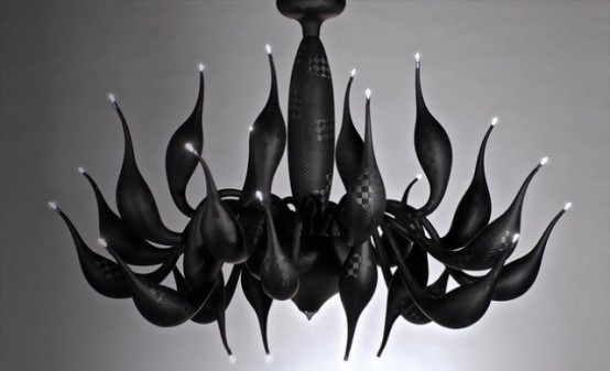 Unique Technolugy Carbon Fiber Chandelier