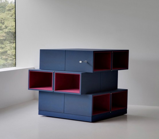 Unique Transforming Cubrick Storage Cabinet