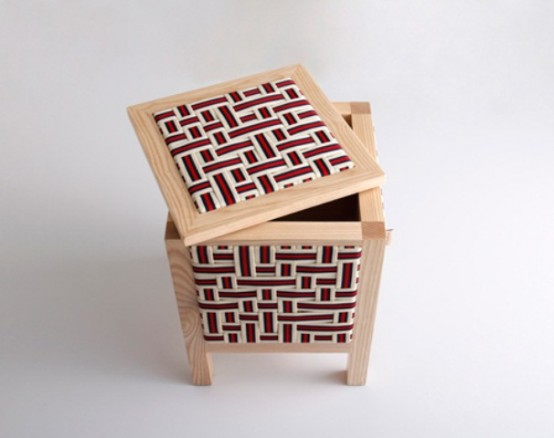 Unusual Furnitre Covered With Elastic Bands