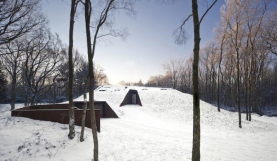 Unusual House Build Inside A Hill