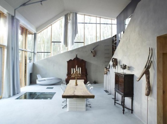 Unusual House Build Inside A Hill