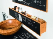 Ususual Bathroom Furniture For Chalking On It