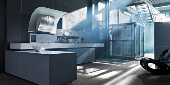 Valcucine Dolmen Modern Rustic Kitchen