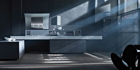 Valcucine Dolmen Modern Rustic Kitchen