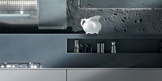 Valcucine Dolmen Modern Rustic Kitchen