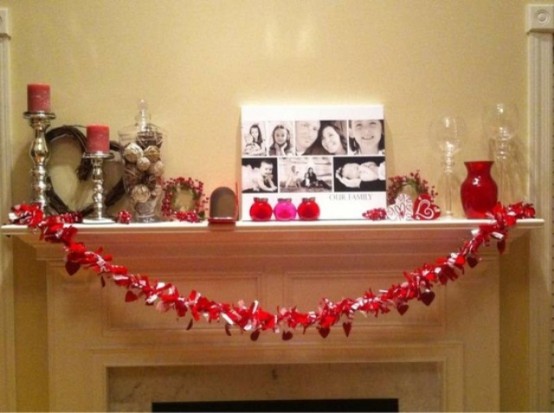 Valentines Day Mantel Decor Ideas