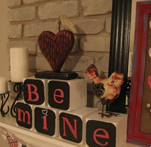 Valentines Day Mantel Decor Ideas