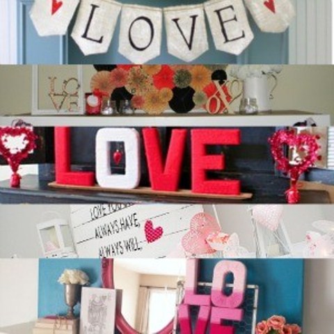 Valentines Day Mantel Decor Ideas