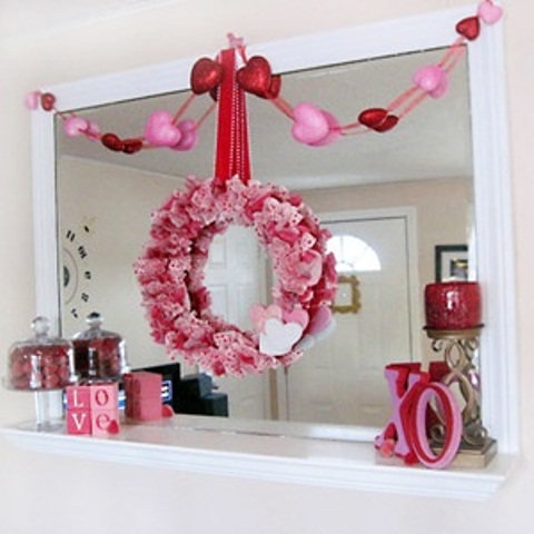 Valentines Day Mantel Decor Ideas