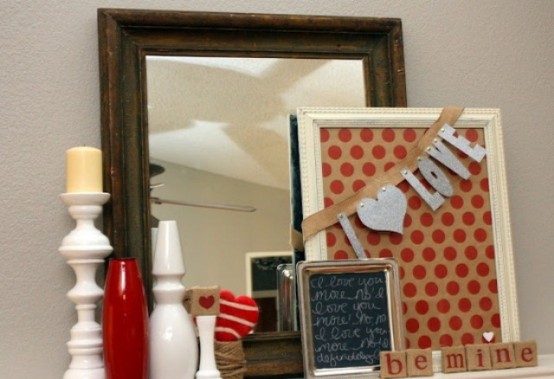 Valentines Day Mantel Decor Ideas