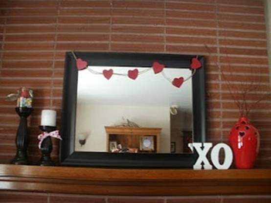 Valentines Day Mantel Decor Ideas