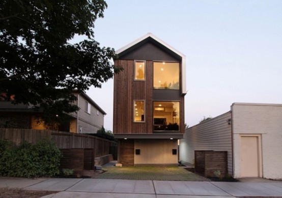 Vertical House With Bright And Airy Interiors