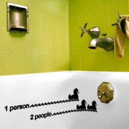 Very Funny Vinyl Stickers For Bathroom By Hua