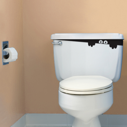 Very Funny Vinyl Stickers For Bathroom By Hua
