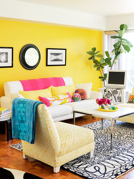 Vibrant Yellow Living Room Vibrant Yellow Living Room