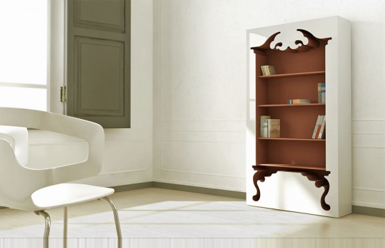 Vintage Bookcase In Modern Form
