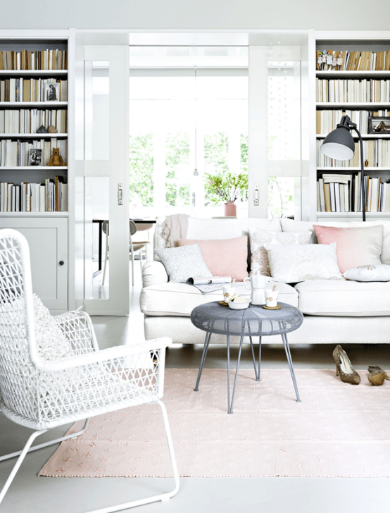 Vintage Feminine Home With Blush Pink Accents