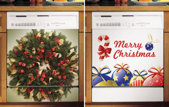 HOME LIVING Premium Quality Refrigerator Covers Combo of Exclusive  Decorative Kitchen Combo Fridge Top Cover with