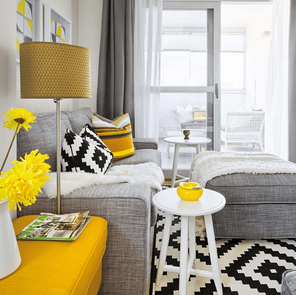 Vivacious Malaga Apartment Design With IKEA Furniture And Juicy Accents