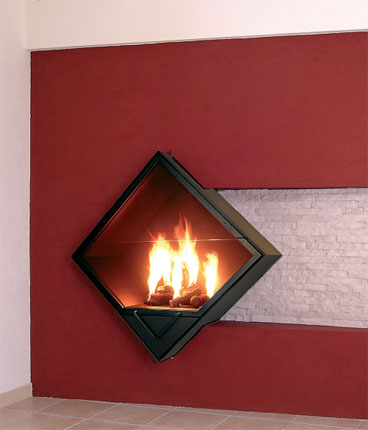 Modern Wall Fireplaces by Foc Design