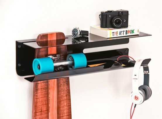 Wall Ride Rack For Displaying Your Skateboard