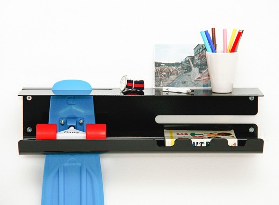 Wall Ride Rack For Displaying Your Skateboard