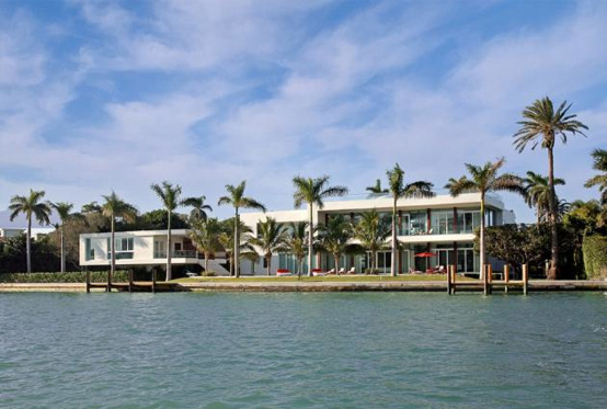 Waterfront Home On a Private Island In Miami Beach