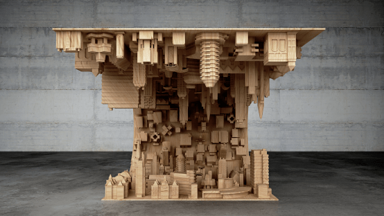 Wave City Coffee Table Inspired By The Movie Inception