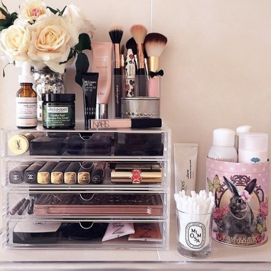 Makeup Organization Ideas, Beauty Product Organization Ideas