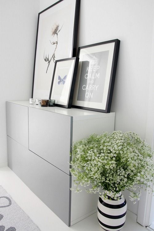 IKEA Besta with gray doors on a floor