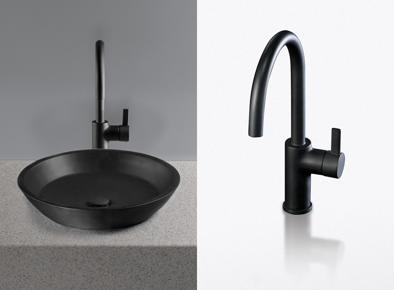 Black Lavatories And Faucets Waza Noir From Toto Digsdigs