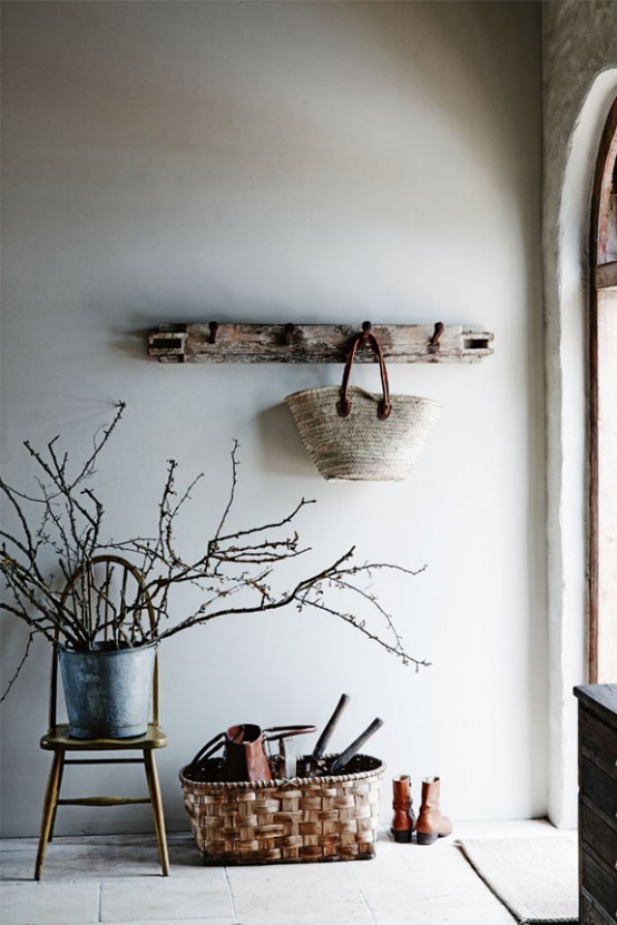 Weathered Rustic Home With Lots Of Textures And Whitewashing