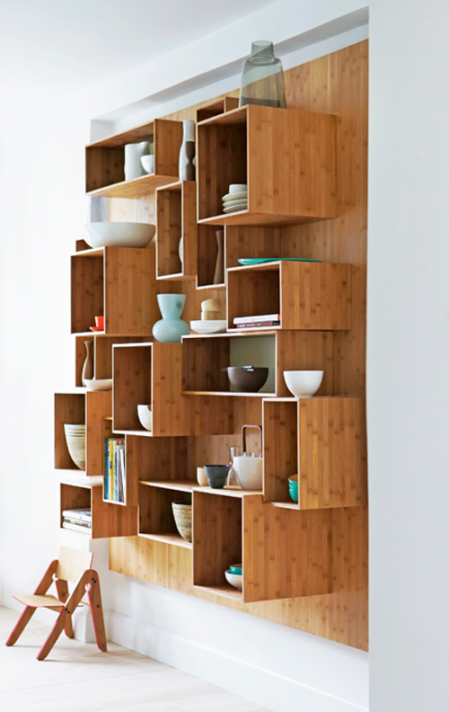 Functional And Unusual Kitchen Set Of Bamboo
