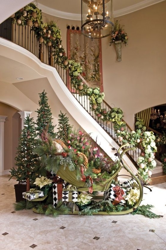 christmas entryway decor cozy welcoming digsdigs décor