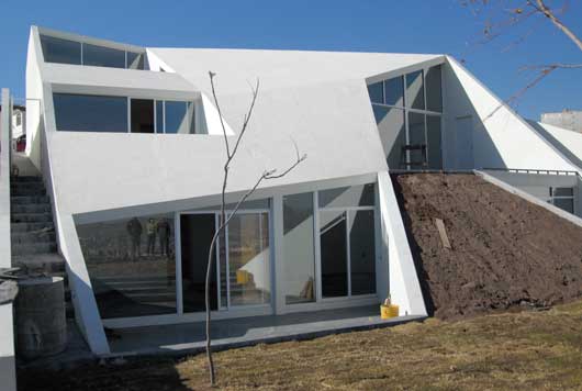 White House In The Mountain Slope In Chihuahua