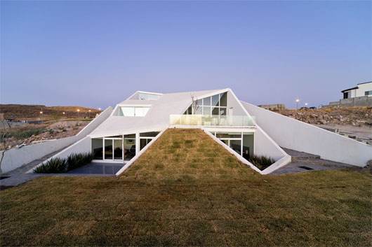 White House In The Mountain Slope In Chihuahua