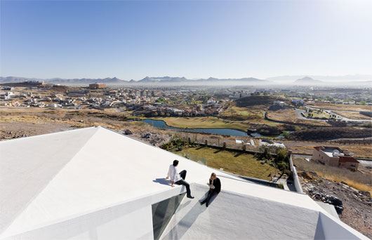 White House In The Mountain Slope In Chihuahua